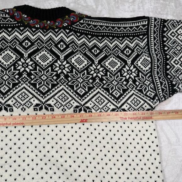 Vintage Devold Fair Isle 100% Wool Sweater Pullover Men's Size XL Norway - Picture 7 of 8
